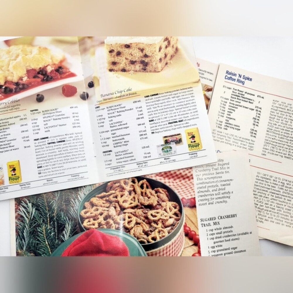 3 Vintage RECIPE guides